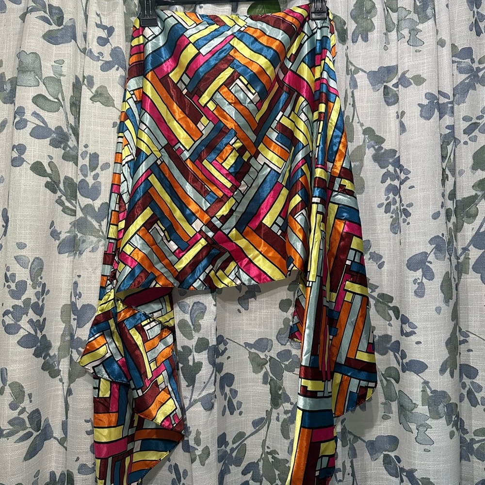 Colorful Silk Geometric Women's head wrap